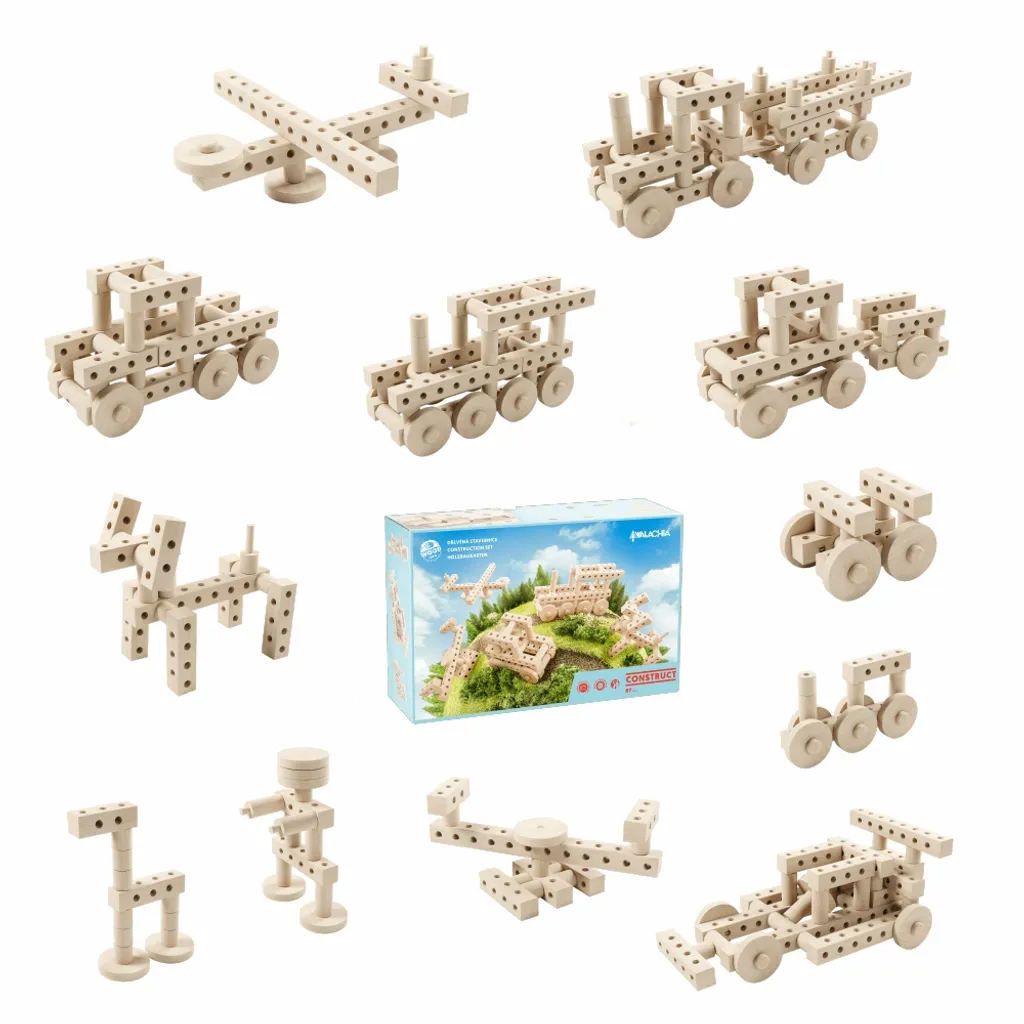 Walachia Kit de Pliage en Bois Construct 67 Pièces - Maquette Bâtiment