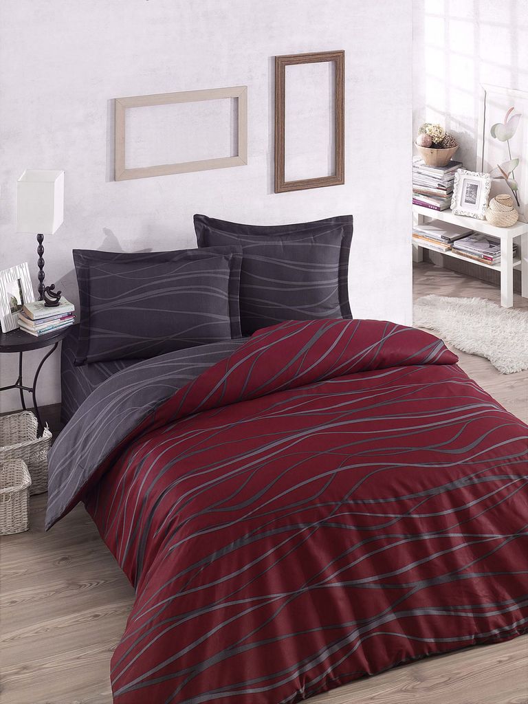 L'Essentiel Linge de Maison, Begonvilla- EPJ5183, Claret,rot, Bettdecken, 65% Baumwolle / 35% Polyester