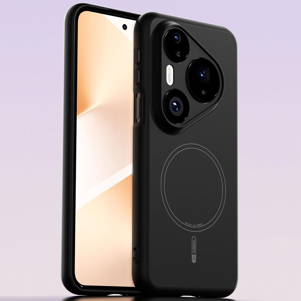 Magnetische Handyhülle für Huawei Pura 80 Pro, MagSafe kompatible, Flüssig Silikon Stoßfest Kratzfest Hülle Schwarz