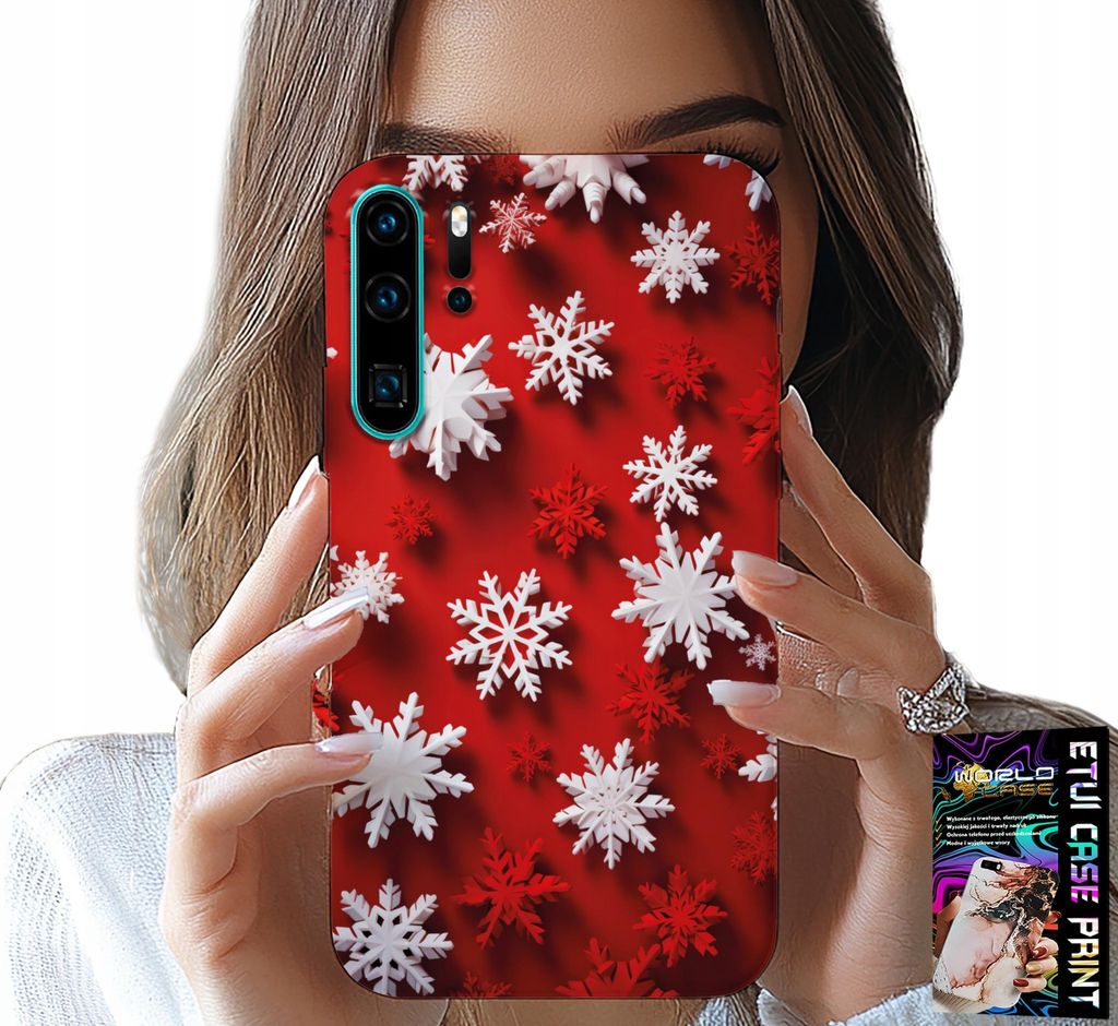 Hülle Für Huawei P30 Pro - Schneeflocken, Schnee, Sterne, Urlaub