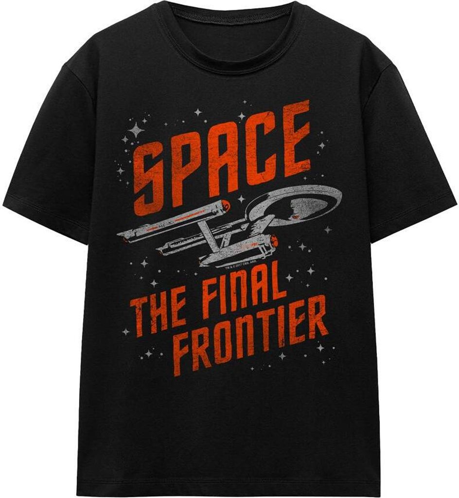 Star Trek - "Space Travel" T-Shirt für Herren/Damen Uni TV16242 (L) (Schwarz)