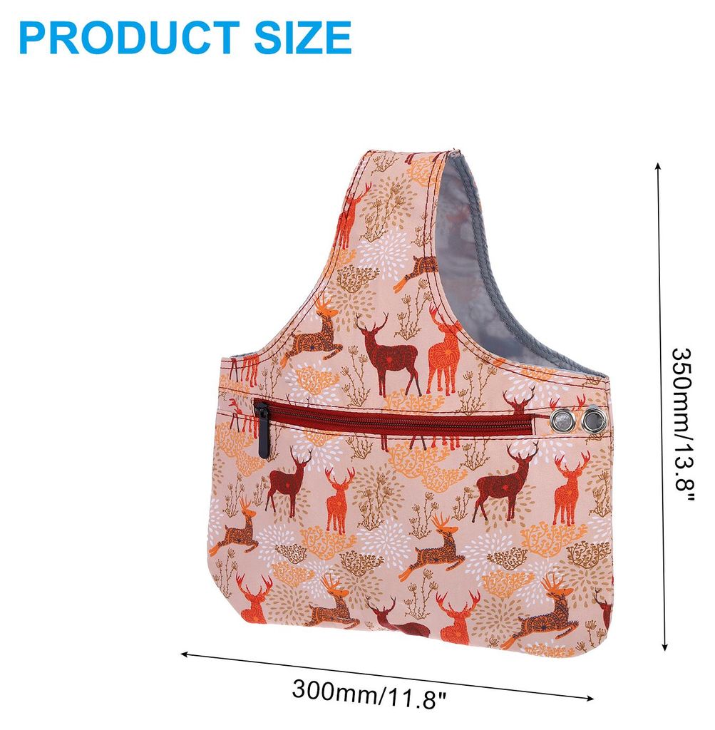 H?kelbeutel, Kleiner Mini-Garn-Aufbewahrungsorganisator Strickzubeh?r und -materialien Schulterkn?uelkugelhalter fš¹r H?keln, Orange
