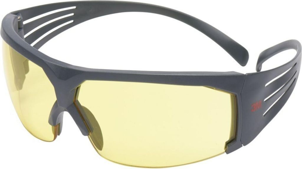 3M Schutzbrille SecureFit -SF600 EN 166 Bügel grau, Scheibe gelb Polycarbonat