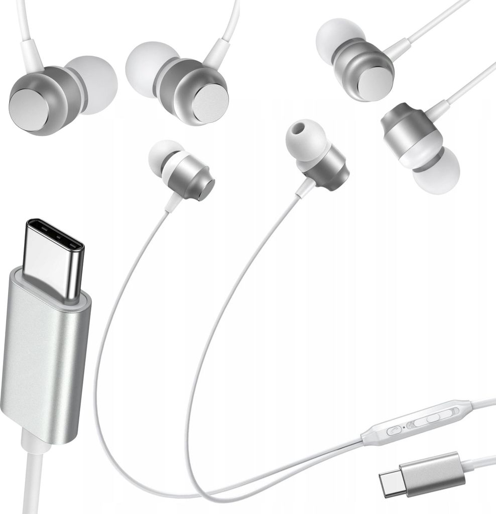 Joyroom Jr-Ec06 Cuffie intrauricolari Usb-C - Argento Immagine del prodotto 