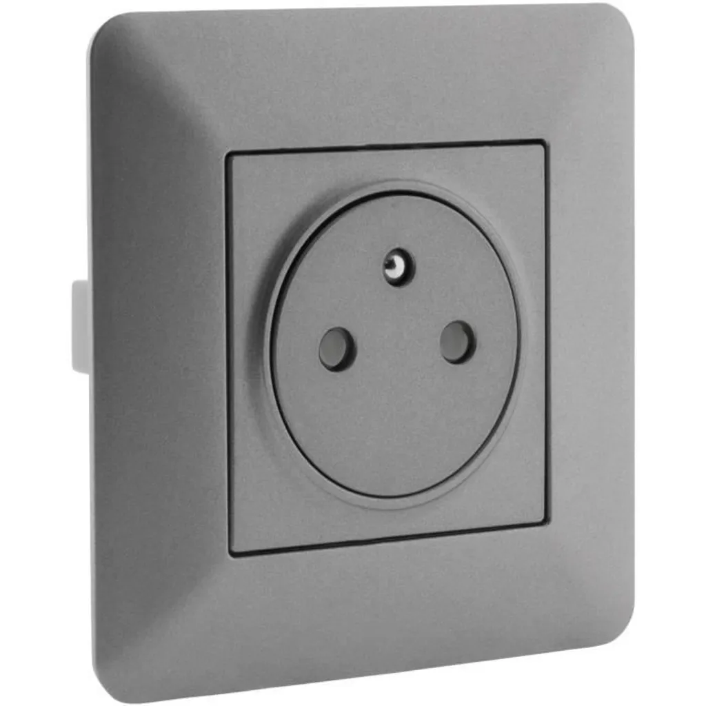 Prise 2P+E 16A Artezo Titan - Connexion Rapide et Finition Métal Brossé
