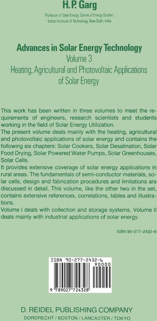 Advances in Solar Energy Technology