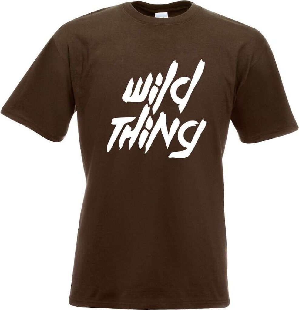 Kiwistar - T-Shirt - Chocolate - Wild Thing - Girl - Tussi Motiv Bedruckt Funshirt Design Print - mit Motiv Bedruckt - Funshirt Design - Sport - Fr...