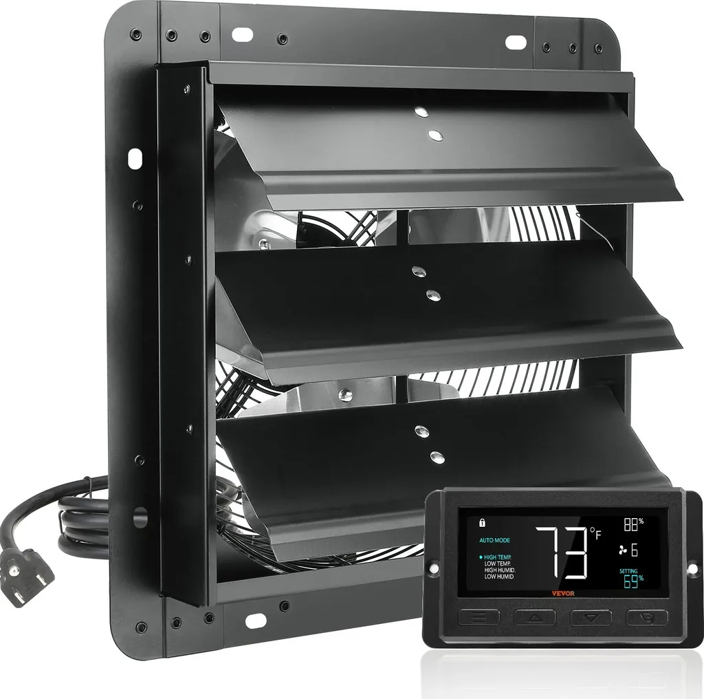 Éliminez humidité et odeurs avec ce ventilateur mural 305 mm EC 904 CFM
