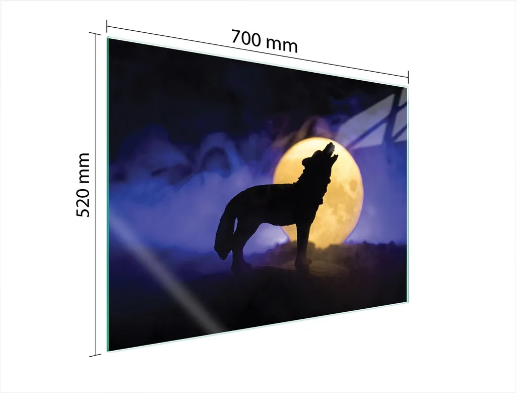Wilk 70x52 Vetro Temperato: Protezione Professionale Piano Cottura