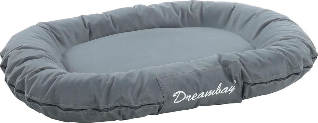 Flamingo Hundekissen Dreambay oval petrol, Maße: 80 x 60 x 14 cm