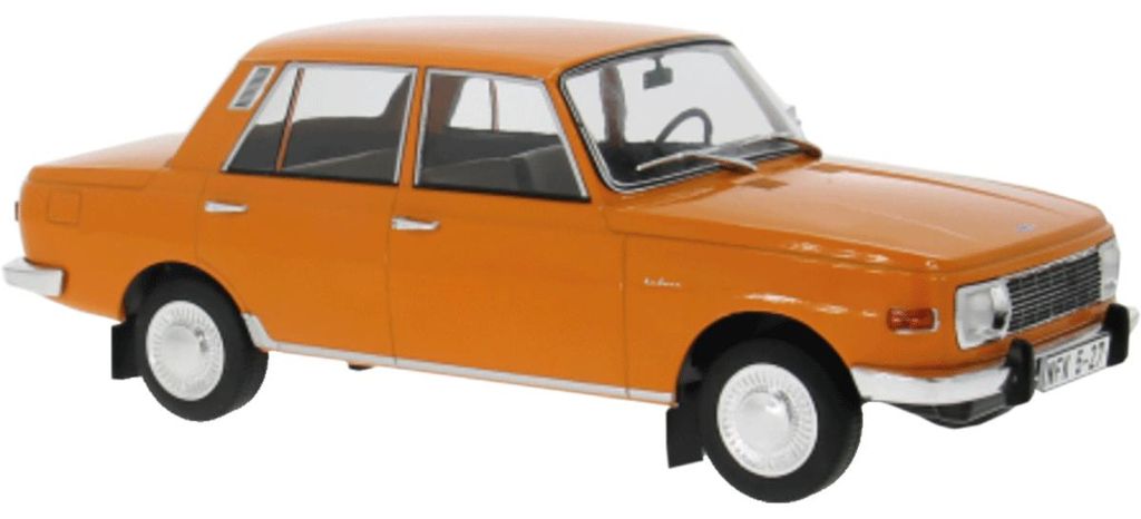 Modello in scala della Wartburg 353, color arancione, anno Immagine del prodotto 