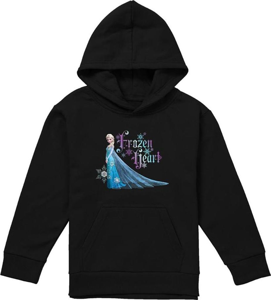 Frozen - "Frozen Heart" Hoodie zum Überziehen für Kinder TV22548 (116) (Schwarz)