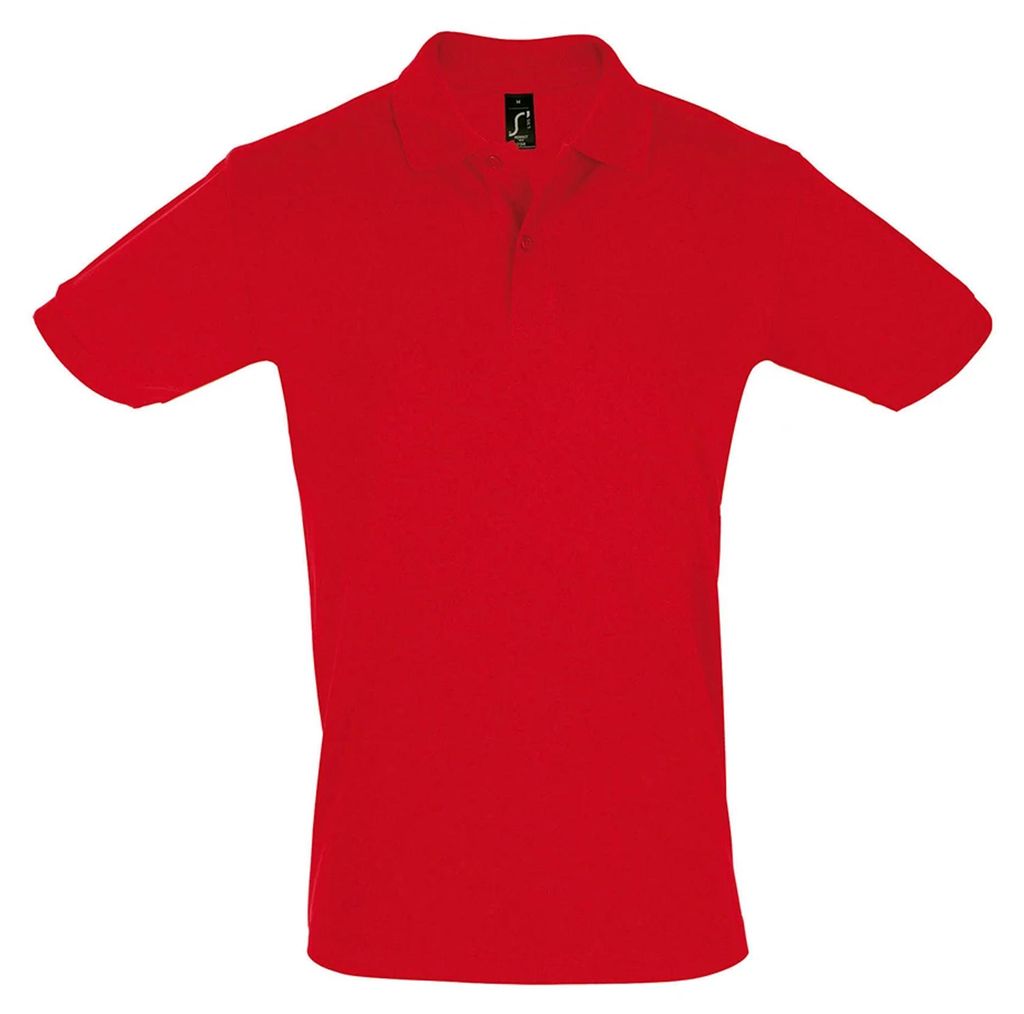 SOLS Mens Perfect Pique Polo-Shirt, Kurzarm PC283 (L) (Rot)