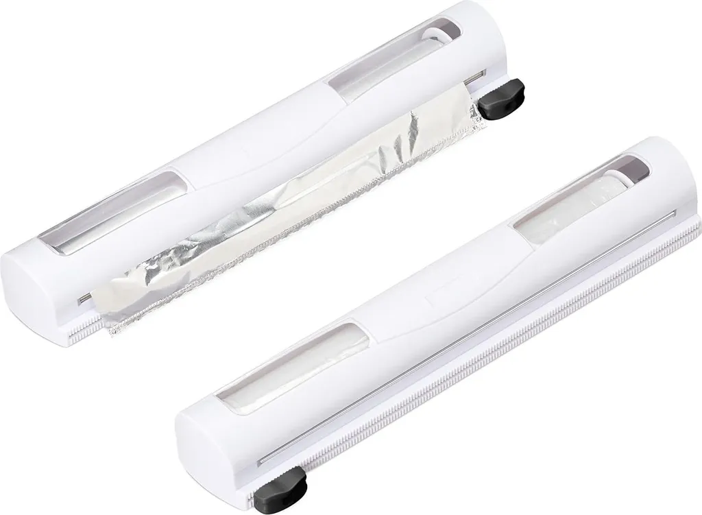 Coupe-film magnétique pour cuisine lot de 2 distributeurs blanc 37 cm