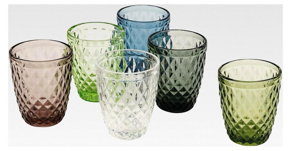 Wasserglas Venezia aus Glaspaste 300 ml