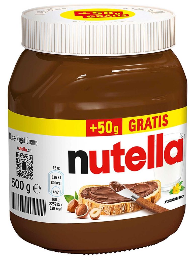 Ferrero Nutella 450g + 50g Gratis Produktbild 