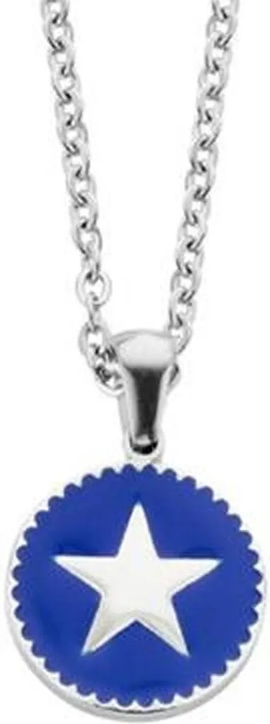 Pendentif Femme Bleu Idéal Cadeau - CO88 Collection Argenté Luxe