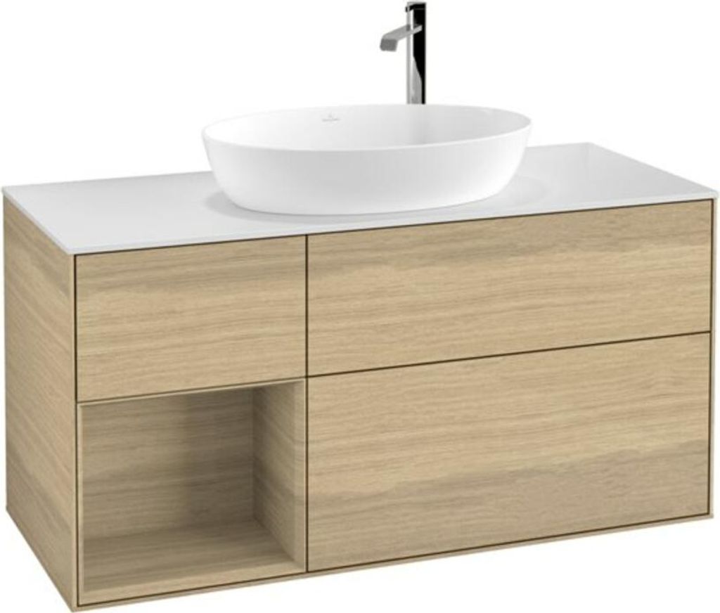 V&B Waschtischunterschrank Finion 120cm, Pl wh. m, Reg Oa ven, Oa ven