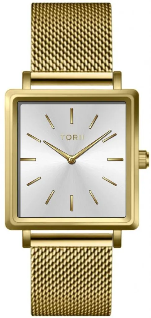 Montre femme dorée chic pour le travail et soirées - TORII G26GS.OG