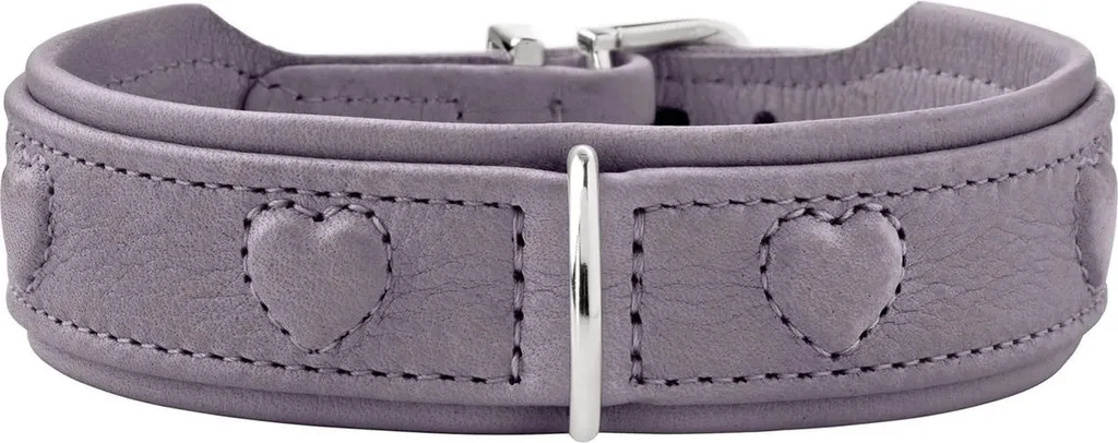 Collier Hunter Soho X Love lilas-gris XS-S de 2,6 cm pour petit chien