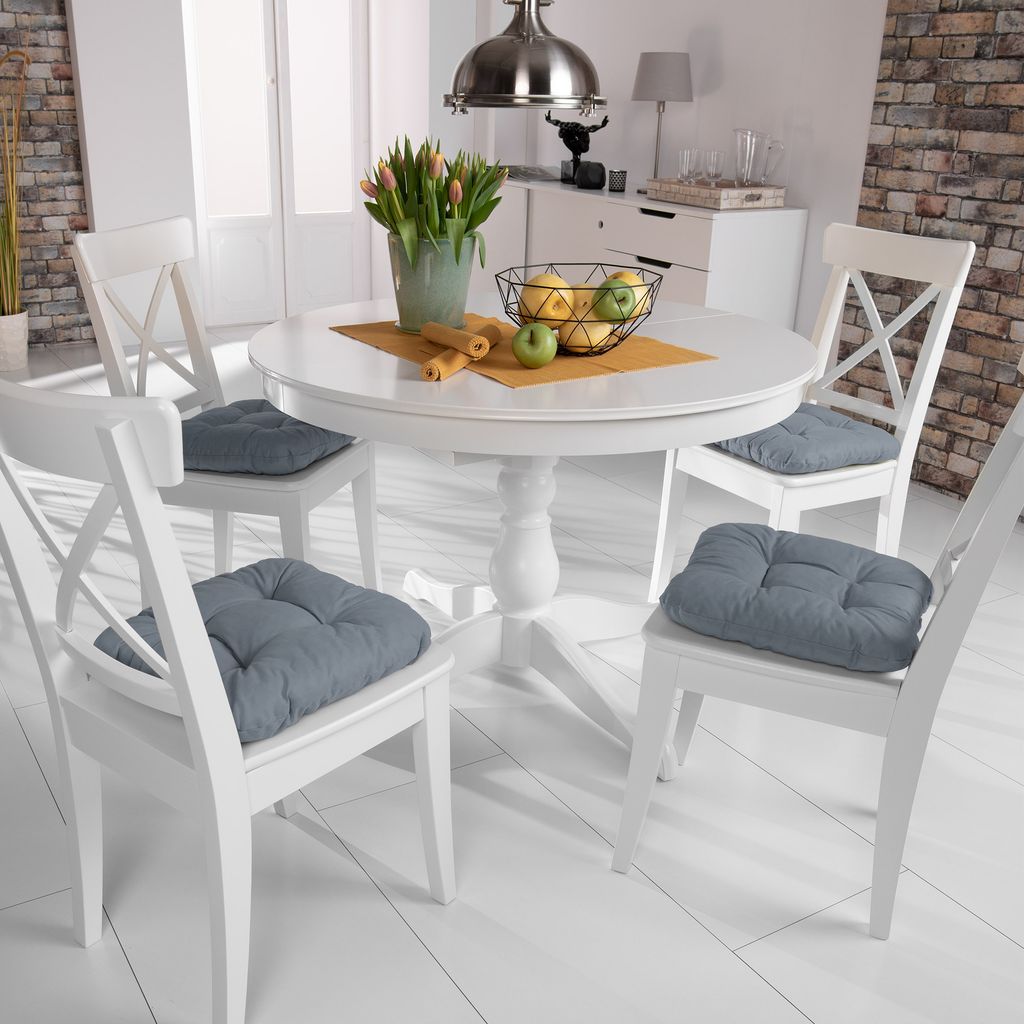 4er Set Beautissu Lisa Stuhlkissen 40x40x8 cm Produktbild 5