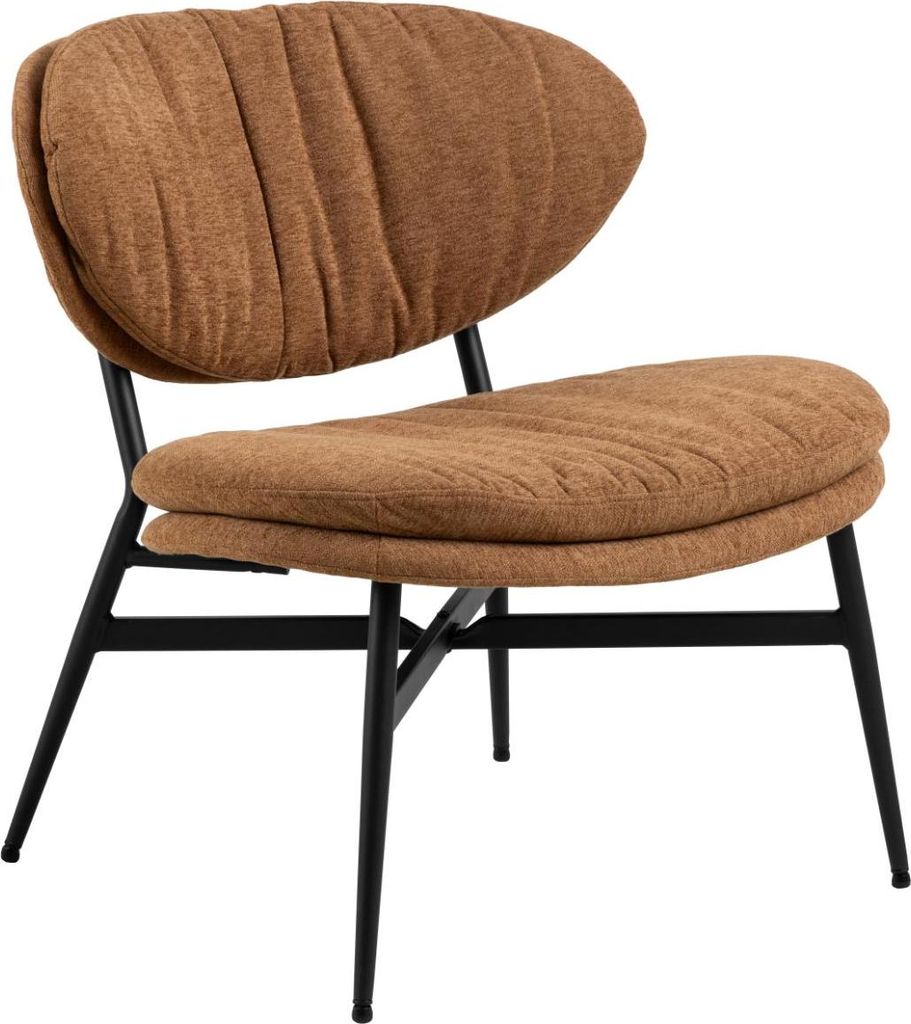 Burma Sessel Lounge-Sessel Stoff orange.