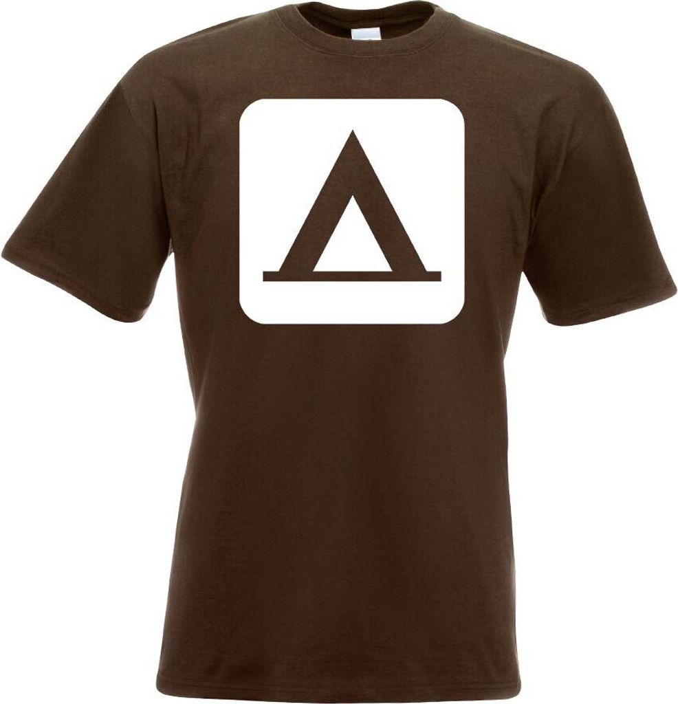Kiwistar - T-Shirt - Chocolate - Zelten Camping Piktogramme Herren Funshirt Bedruckt Design Sprüche Spruch Motive - mit Motiv Bedruckt - Funshirt ...