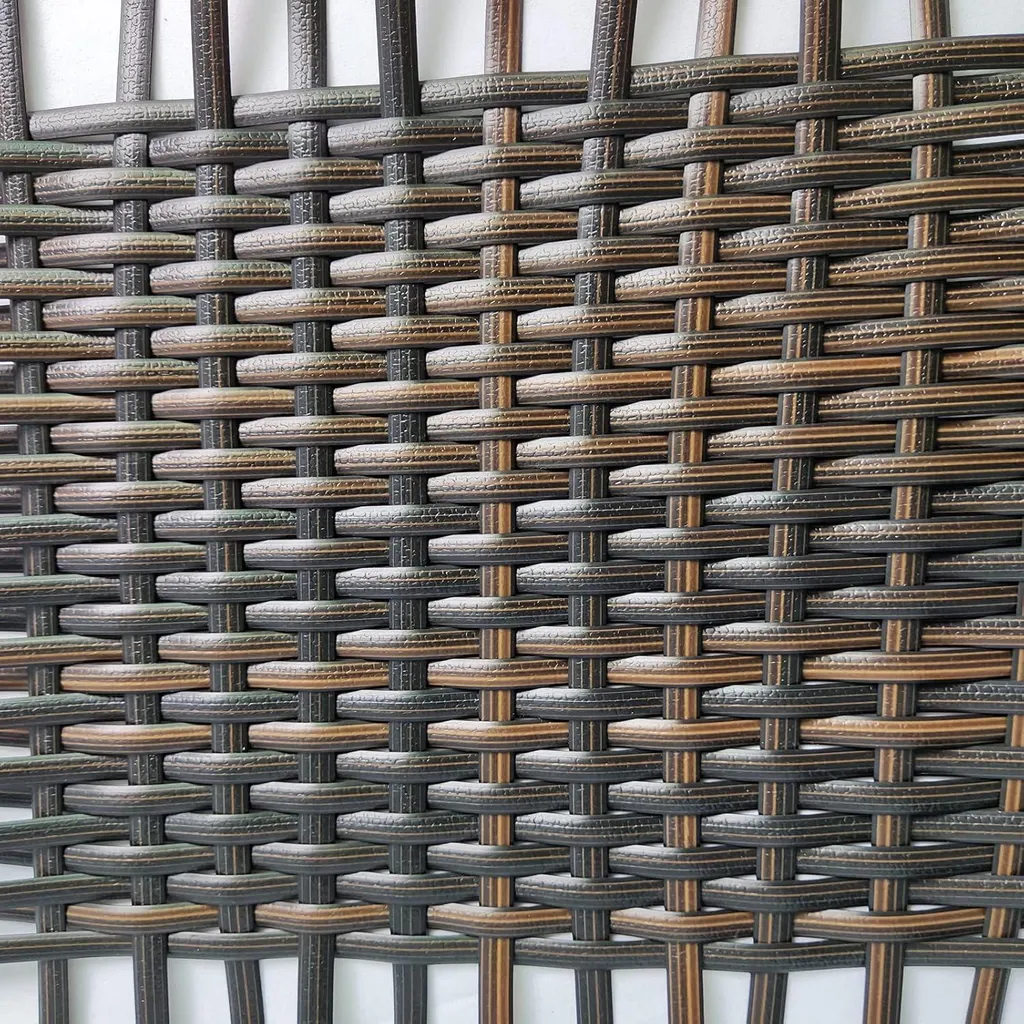 Rotan synthétique 8mm marron dégradé 347m résistant aux intempéries