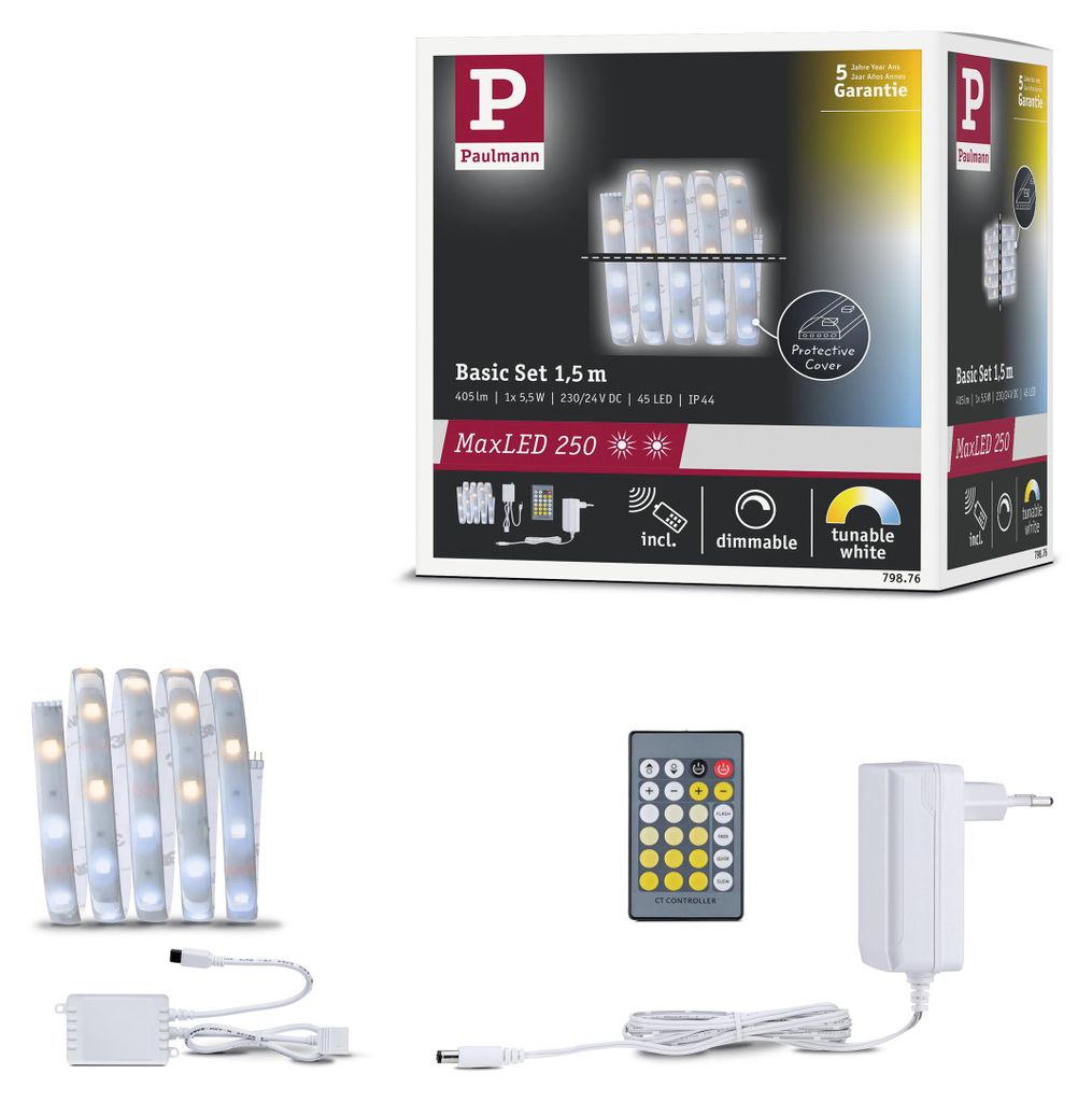Paulmann MaxLED 250 LED Strip Tunable White Basisset Produktbild 