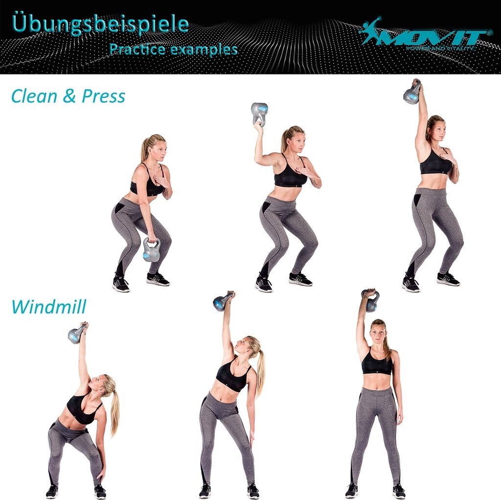 MOVIT Kettlebell Kugelhantel Rundgewicht Kugelgewicht Produktbild 4