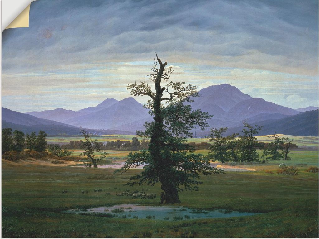 ARTland Wandbild, selbstklebend Der einsame Baum Größe: 120x90 cm