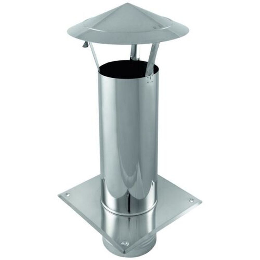 WDA 200 mm Schornsteinverlängerung Schornsteinabdeckung Kaminabdeckung Regenhaube Kaminhaube verzinkt