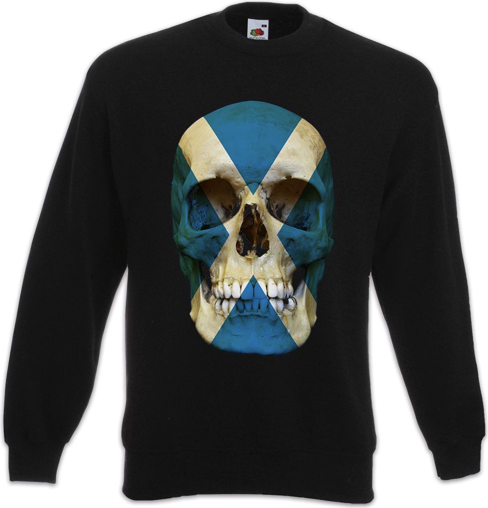 Urban Backwoods Classic Scotland Skull Flag, Sweatshirt, Produktbild 