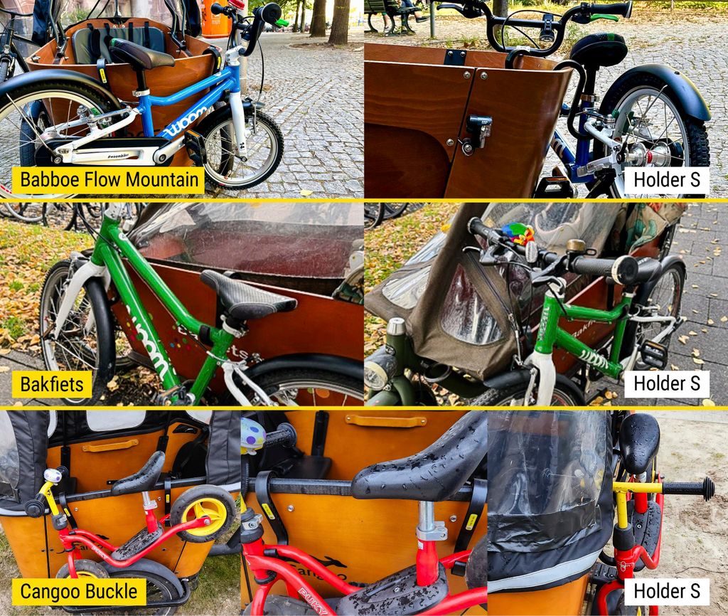 Bike Holder S 2.0  2x Halterung fr Kinderfahrrad &