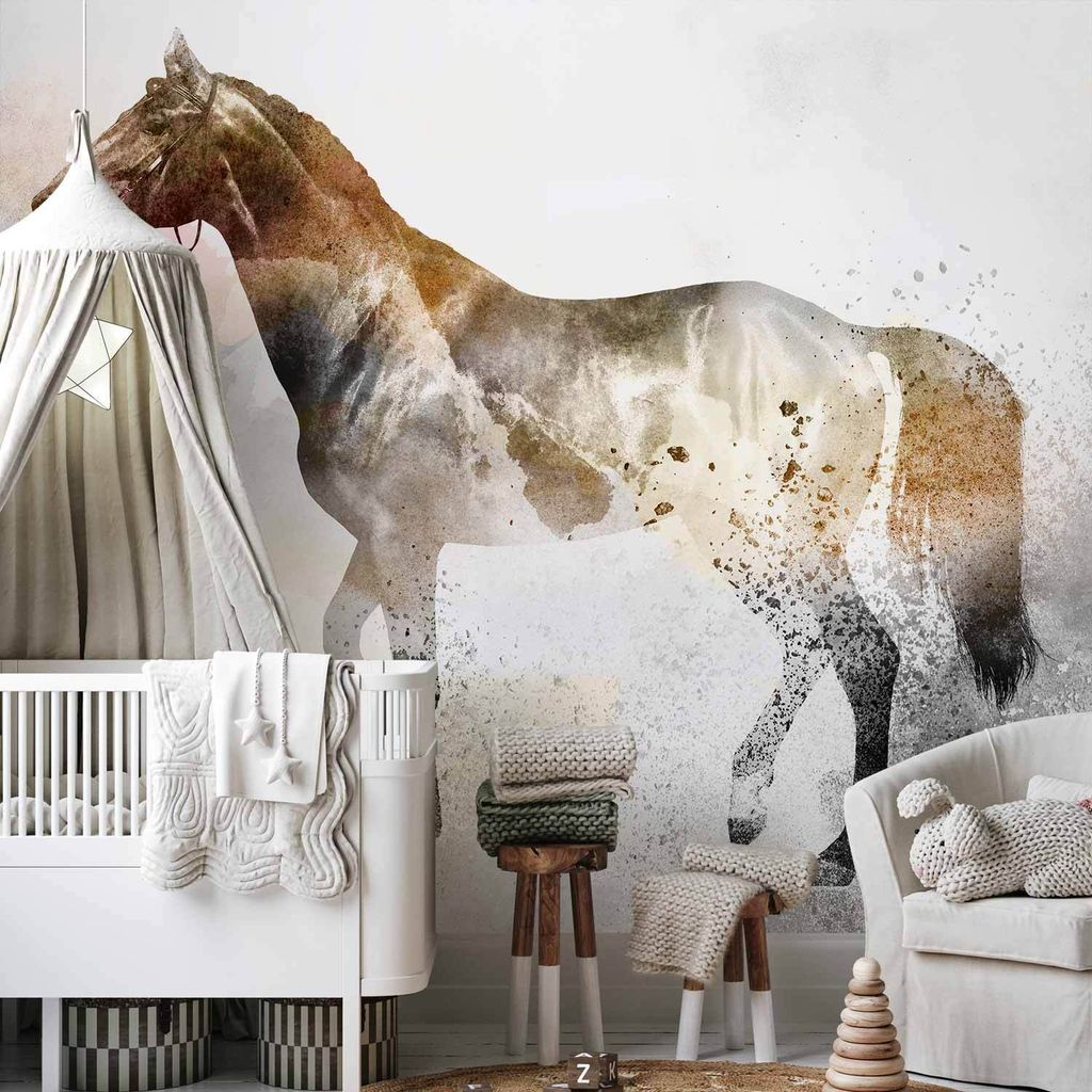 Vlies Fototapete - Fiery Steed 250x175 cm Tiere g-C-0259-a-a