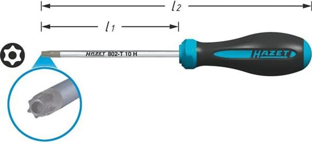 Hazet 802-T8H Giravite Torx T8H HEXAnamic - Precisione per Professionisti - 7