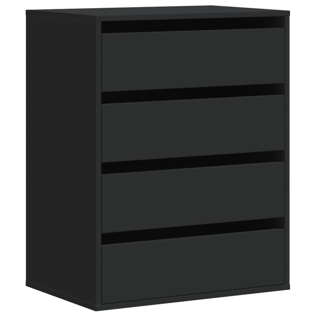 vidaXL Komoda černá 60x41x76 cm materiál na bázi dřeva Obrázek produktu 