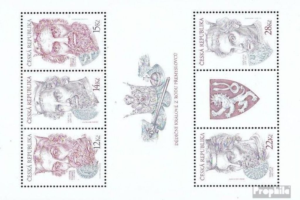Briefmarken Tschechien 2006 Mi Block24 (kompl.Ausg.) postfrisch Könige