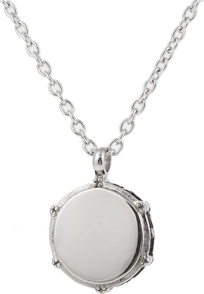 Trommel Kette Halskette 50cm Miniblings Musik Trommeln Versilbert Edelstahl Musiker