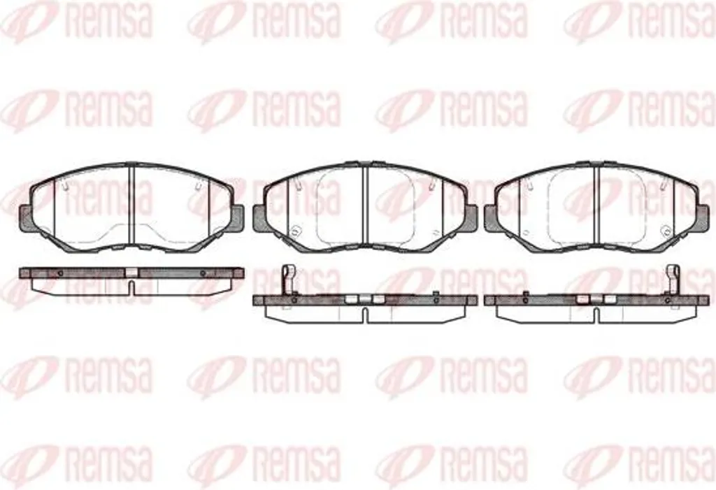 Plaquettes de frein REMSA 0899.00 pour Civic et CR-V OE 06450S9AA00
