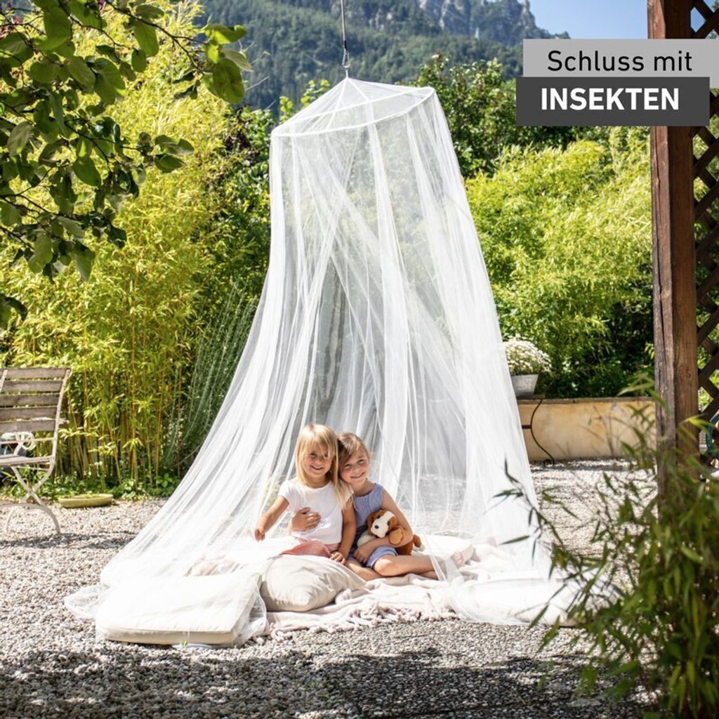 Moskitonetz für Einzel- und Doppelbett weiß, 2,5x12,5m