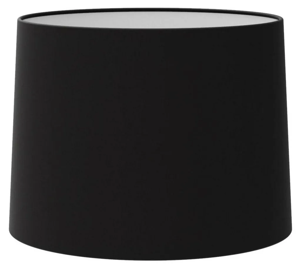 Abat-jour Conique Noir ASTRO 215 mm en Tissu pour Luminaire Culot E27
