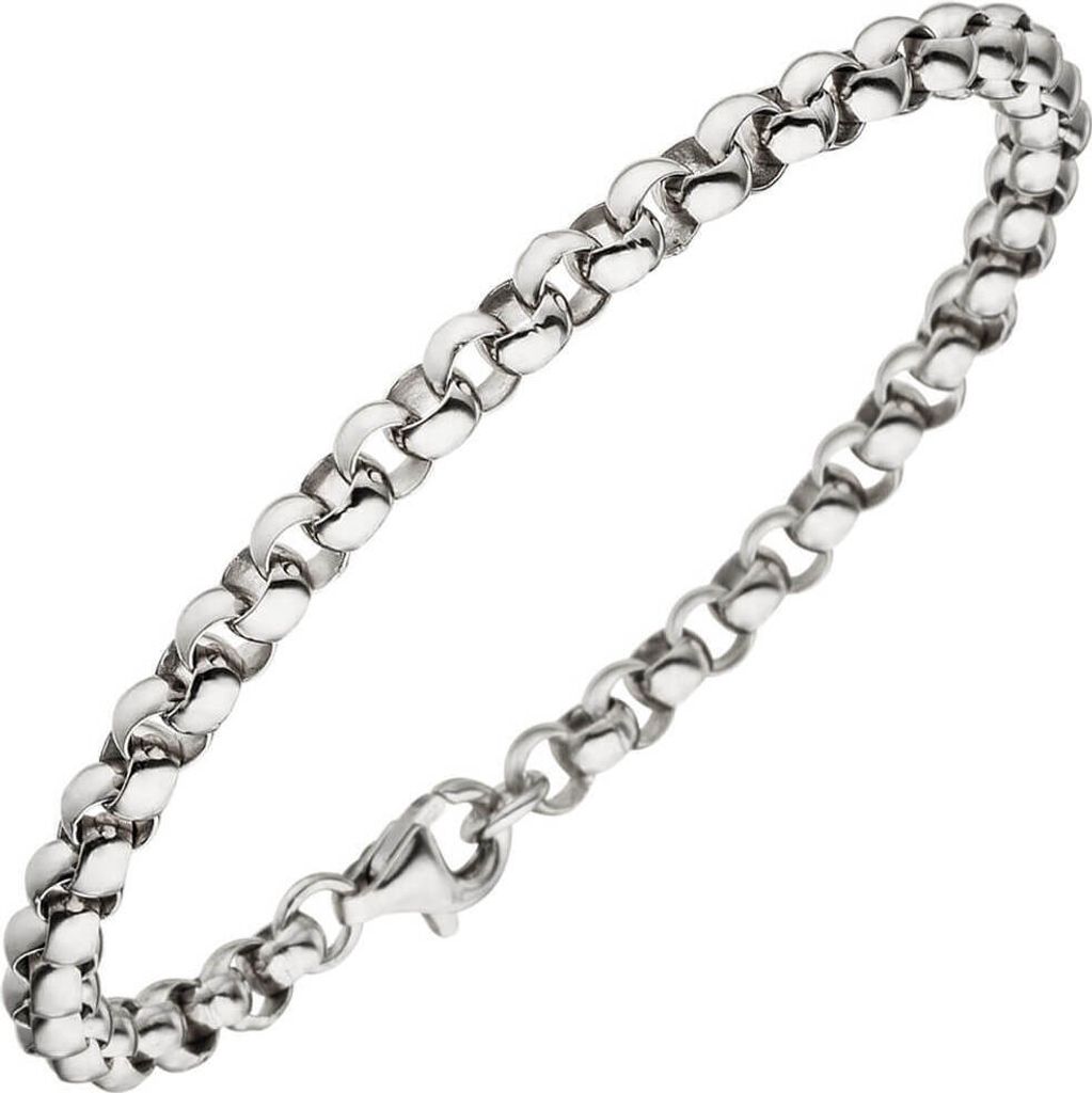 4,5mm Erbsarmband Armband Armkette Silberarmband aus 925 Silber 21cm