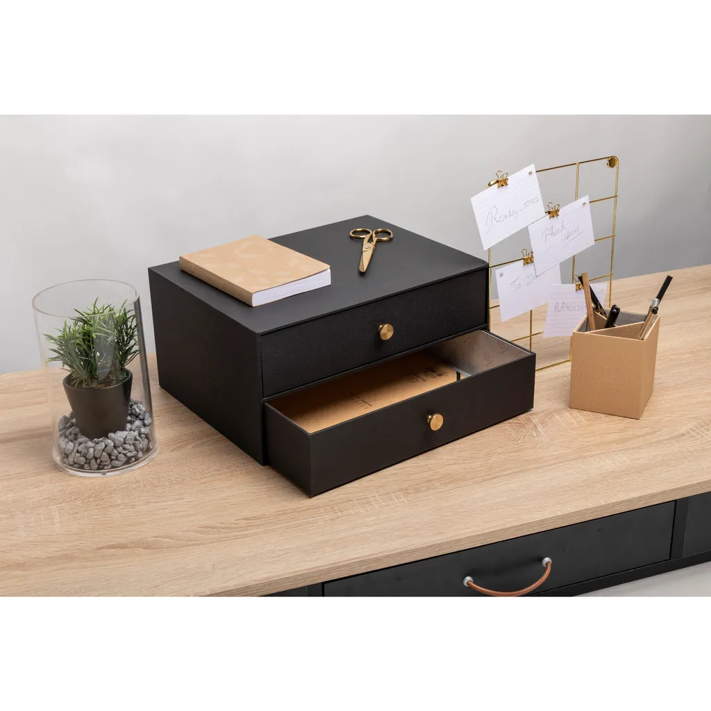 Exacompta Module 2 Tiroirs OfficeByMe Noir 30601E - Caisson Bureau - 5