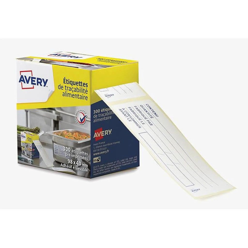 ETIHACCP AVERY Etichetta di tracciabilità alimentare, 98 x Immagine del prodotto 
