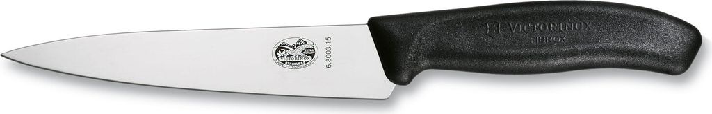 Victorinox V-6.80 03.15B Küchenmesser Fibrox Küchenbesteck, Schwarz, 15 cm (V-6.80 03.15B)
