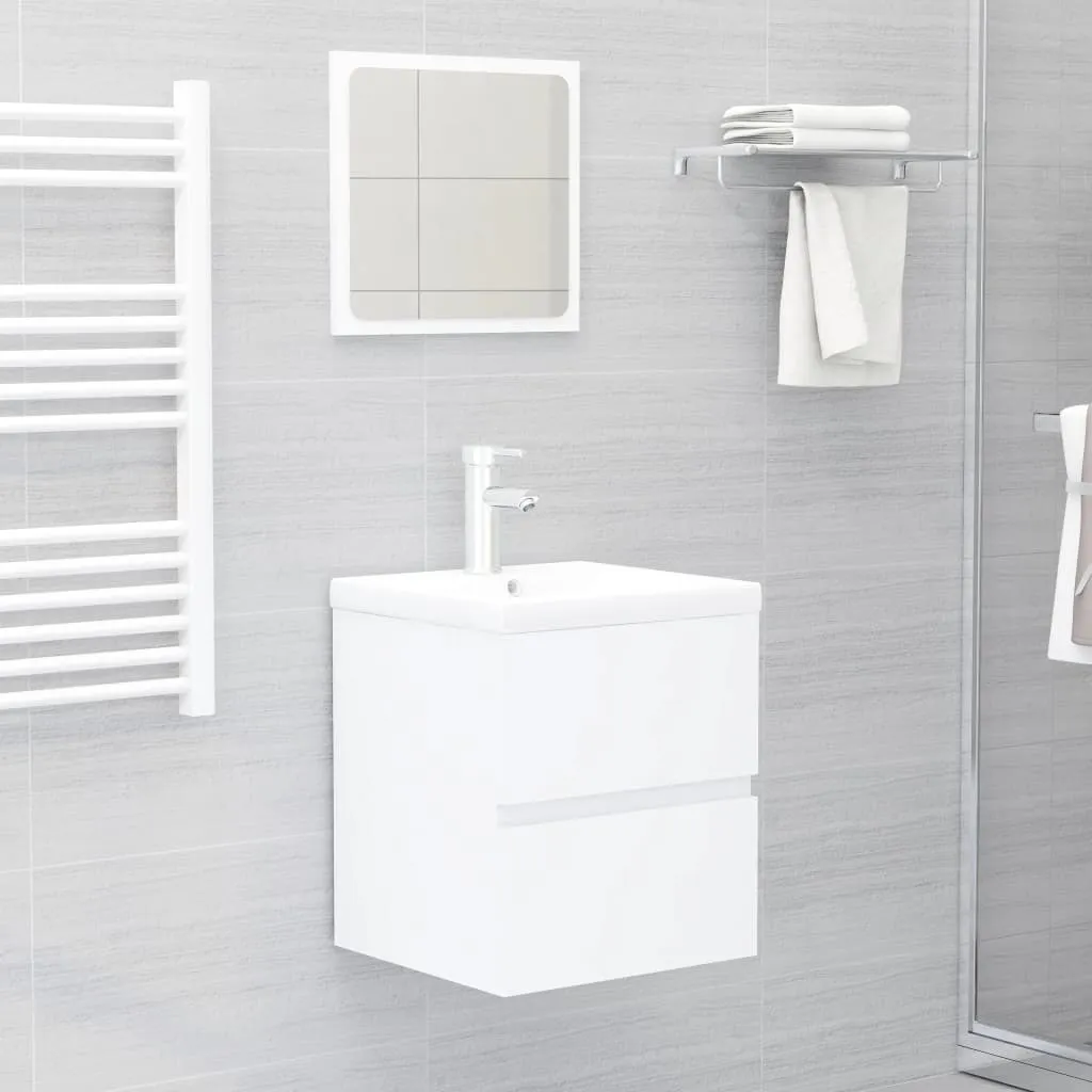 Cachez vos tuyaux de lavabo avec ce meuble compact blanc 41 cm - 3
