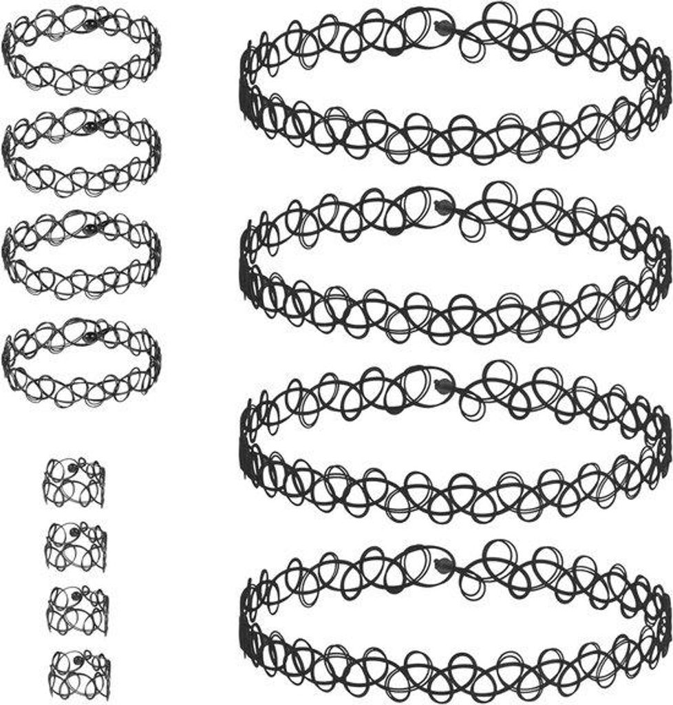 Elastische Halsketten Sets Stretch Tattoo Choker Schmuck