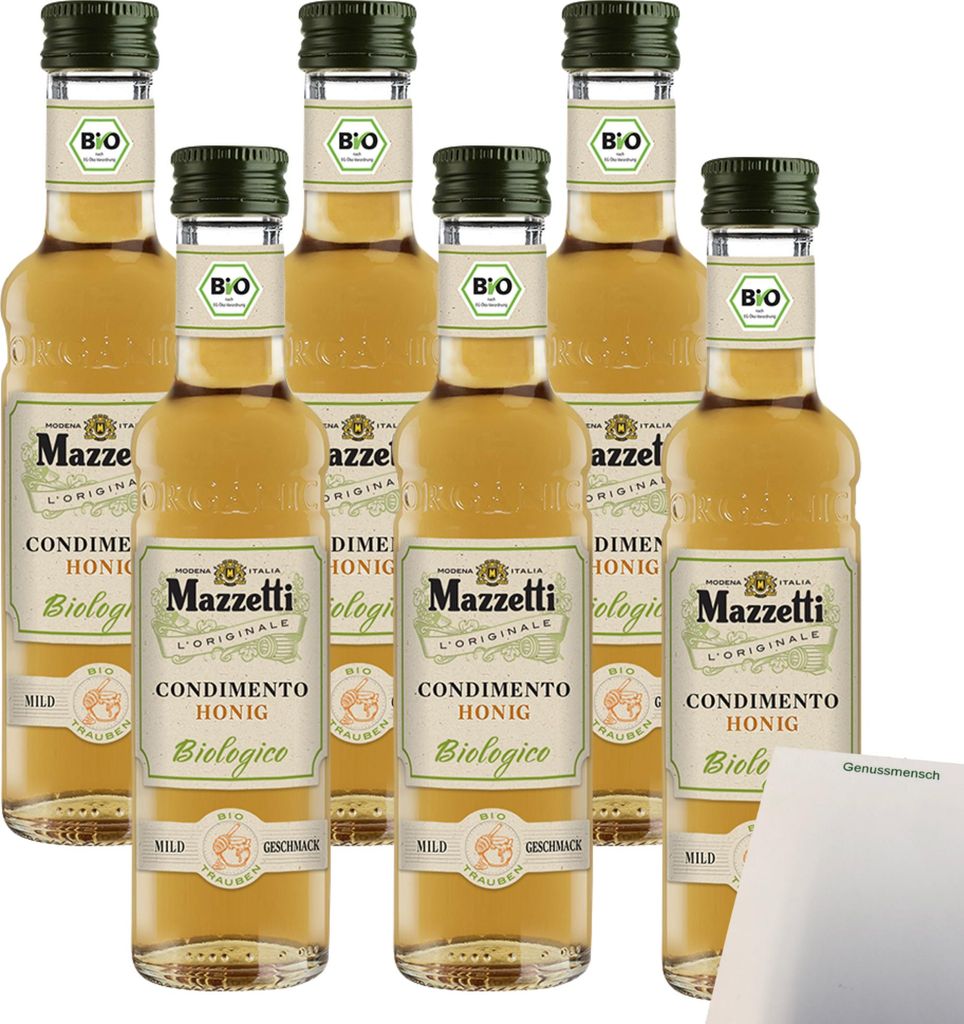 Mazzetti Condimento Bianco mit Honig VPE (6x250ml Flasche) Produktbild 