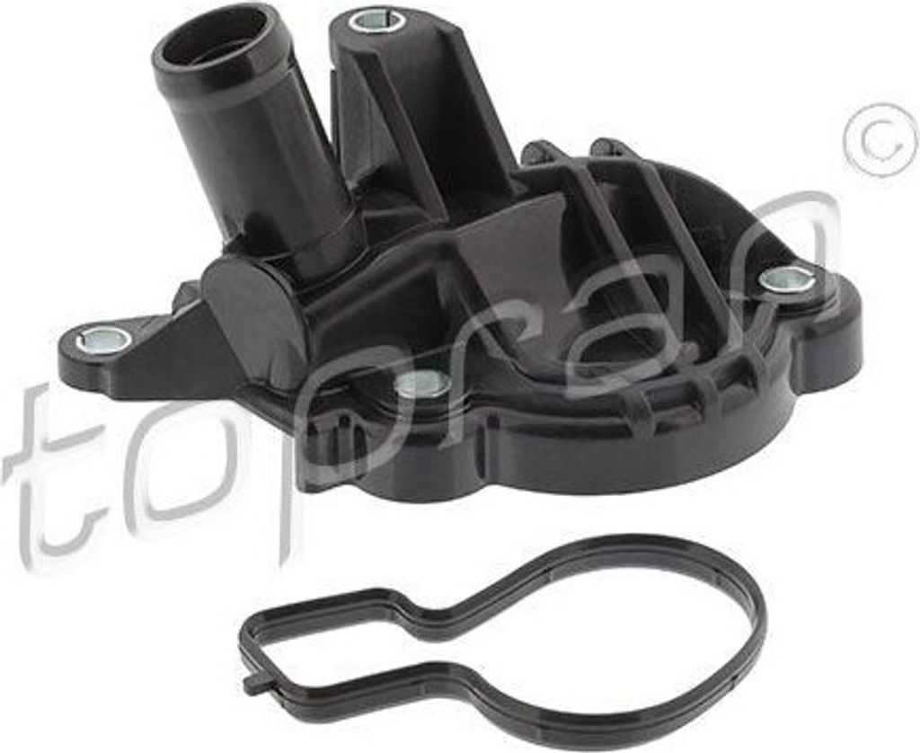 TOPRAN 120 241 - OE 04E 121 121A Kühlmittelflansch für A3 (8V), Ibiza (6J, 6P), Leon (5F), Octavia III (5E), Beetle (5C), Golf VII, Jetta IV, Pol...